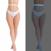 Колготки у велику сітку (світяться в темряві)